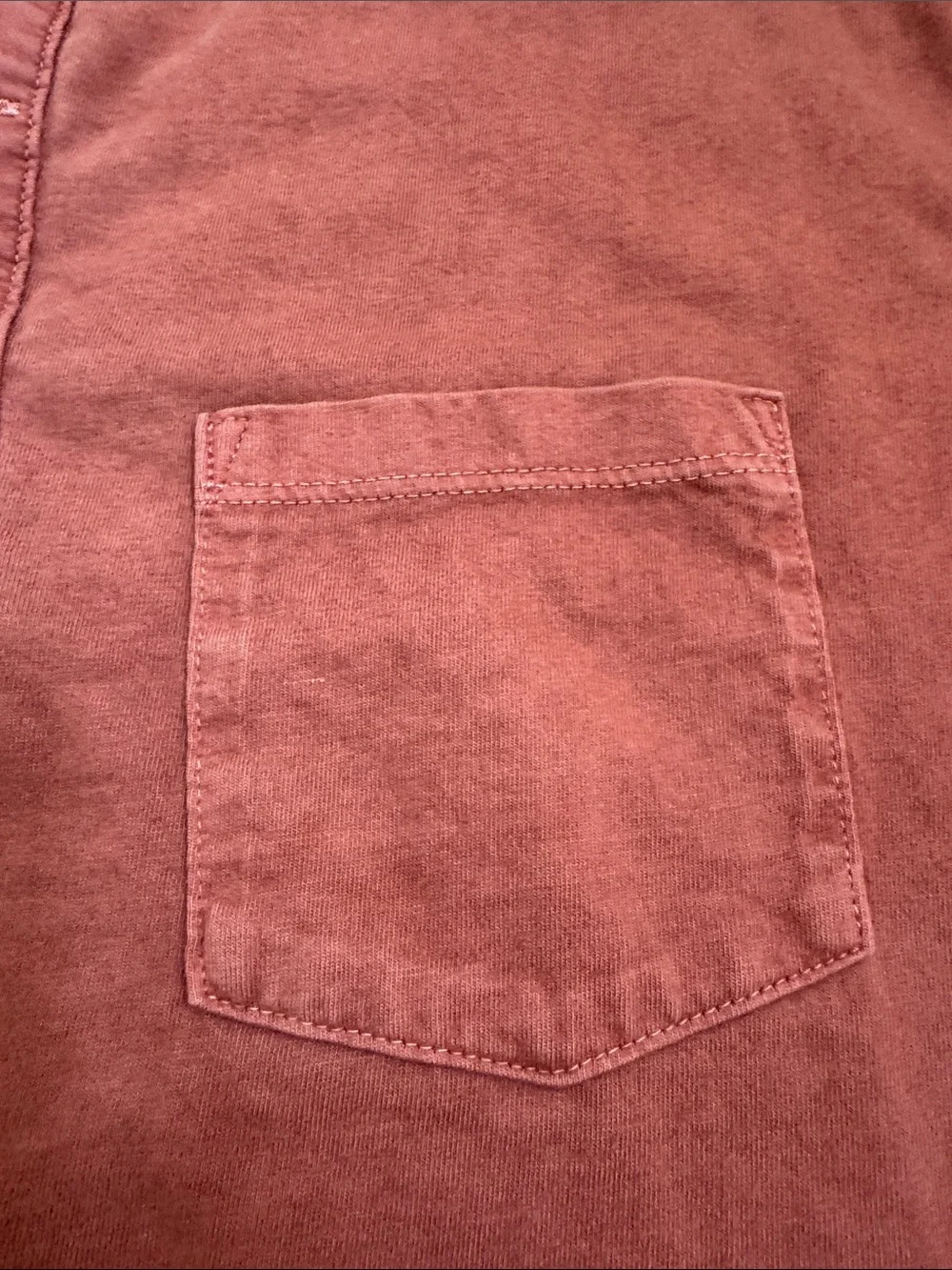 GAP Short-Sleeve Vintage Henley Tee in Copper Beach